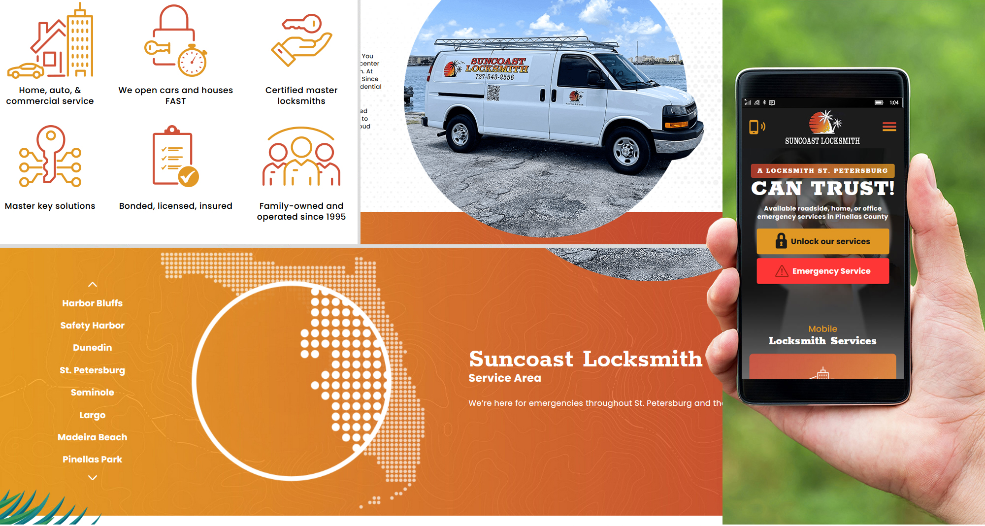 Milwaukee web marketing for Suncoast Locksmith
