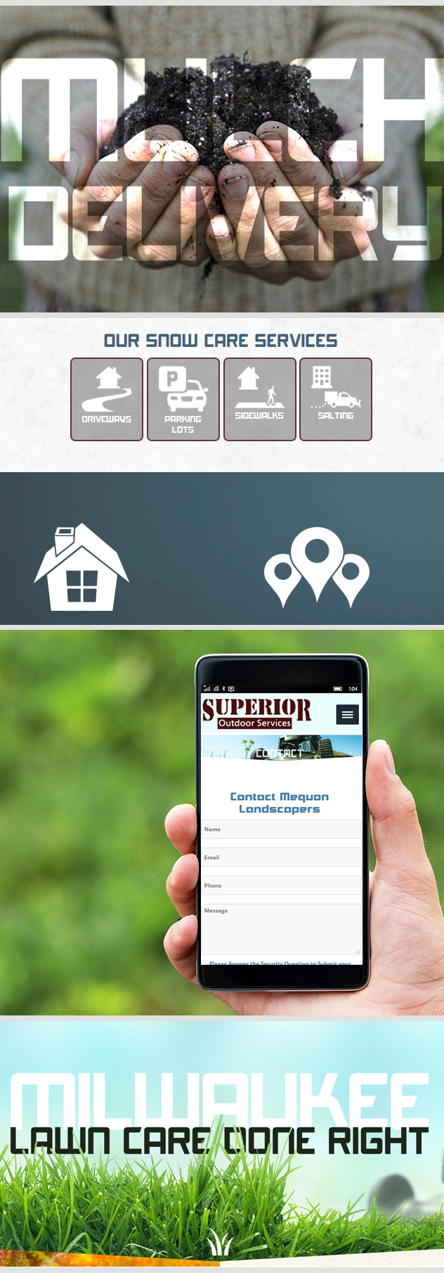 Milwaukee web marketing for Superior Outdoor Services