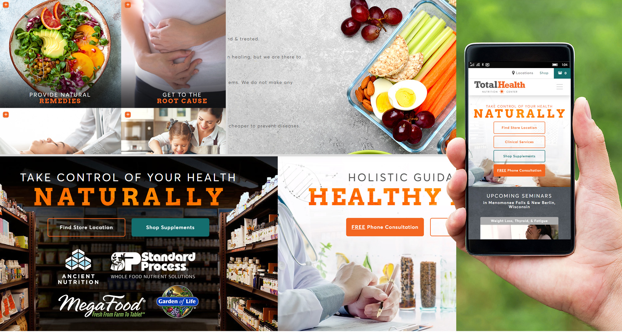 Milwaukee web marketing for Total Health