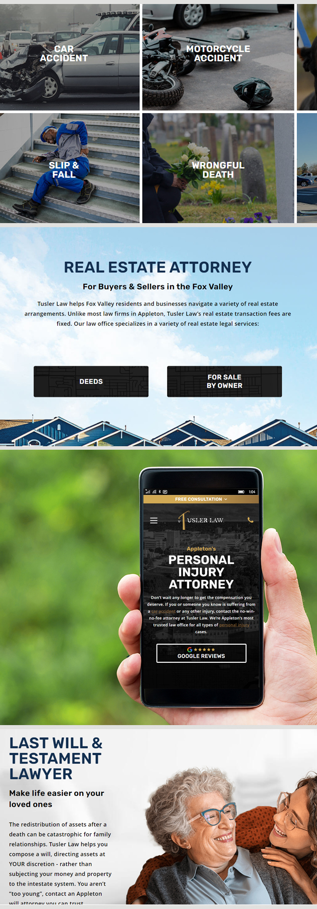 Milwaukee web marketing for Tulser Law