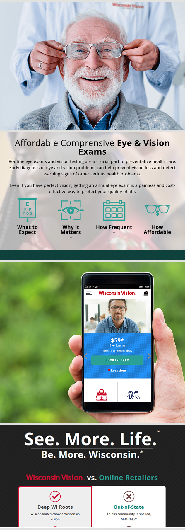 Milwaukee Web Marketing for vision health companies