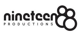 Logo design by iNET Web in Milwaukee for Nineteen 88 Productions website