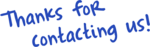 Thanks for contacting us!