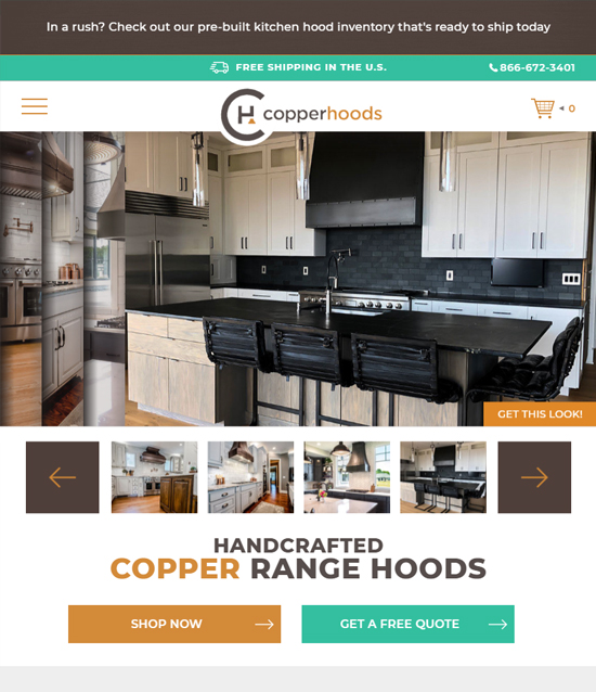 Website design Copperhoods
